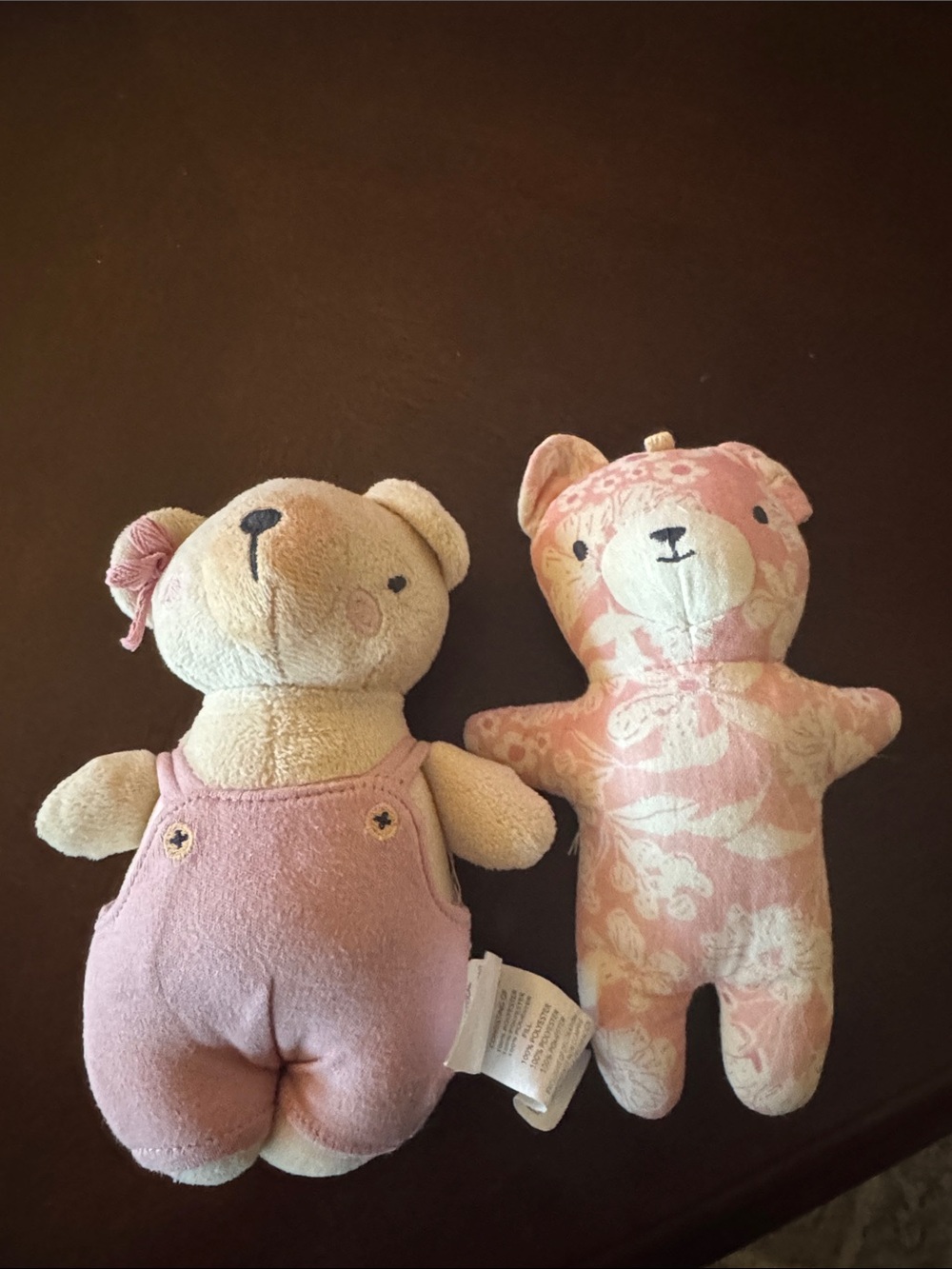 Plush Baby Bear Toy Set - Pink